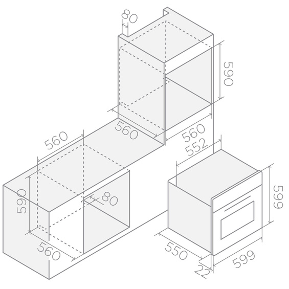 Piekarnik Elica VIRTUS MULTI 60 DD BL PRF0191771A