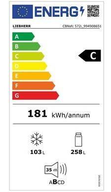 Chłodziarko-zamrażarka Liebherr CBNsfc 572i Plus BioFresh NoFrost  10 lat Gwarancji !!!