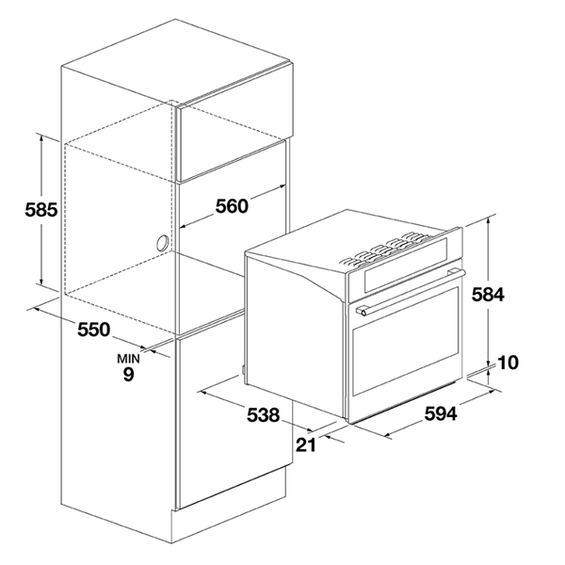 Piekarnik Fulgor CLUSTER CONCEPT 60 FCLPO 6215 P TEM BK