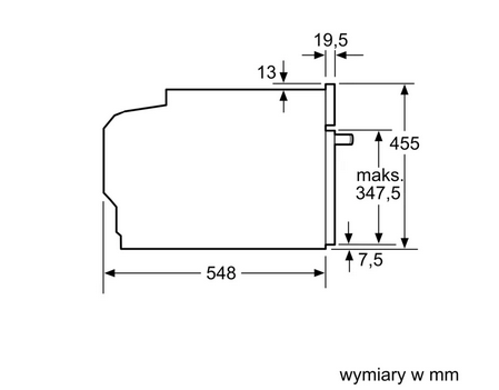 Piekarnik kompaktowy do zabudowy Bosch CBG7341B1 czarny
