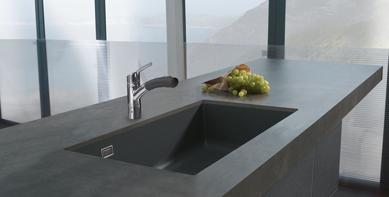 systemceram MERA 80 U zlewozmywak ceramiczny Satin 20