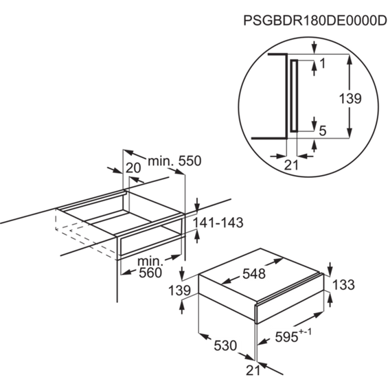 Szuflada do podgrzewania Electrolux KBD4Z