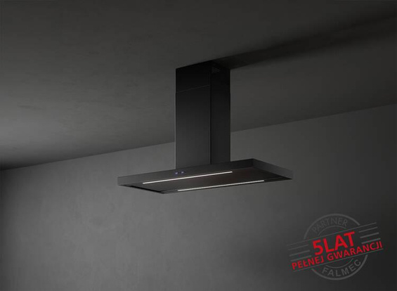 Okap Falmec Plane Plus Isola 90 czarny 800 m³/h wyspowy