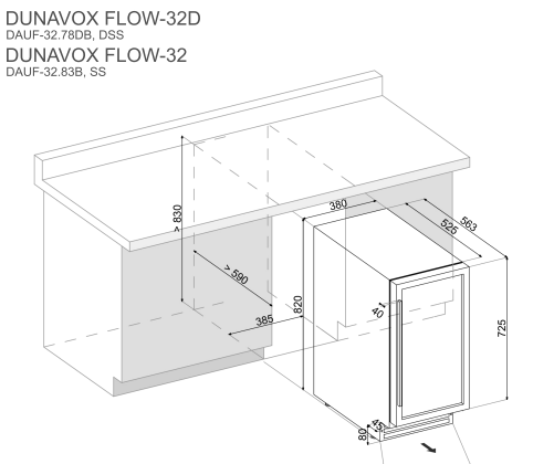 Winiarka Dunavox DAUF-32.83B