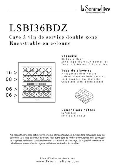 Winiarka La Sommeliere LSBI36BDZ