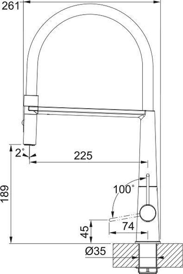 Bateria Franke Icon semi-pro Czarny mat 115.0690.598