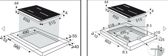 Płyta indukcyjna De Dietrich DPI4420W 65 cm biała