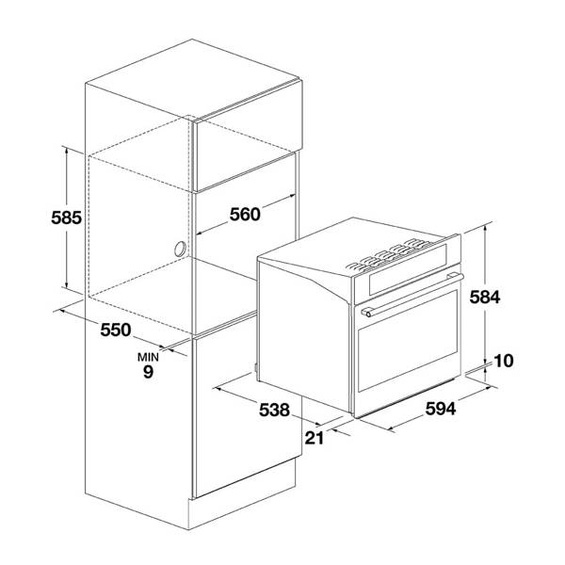 Piekarnik Fulgor FCPO 6215 P TEM WH 60 cm