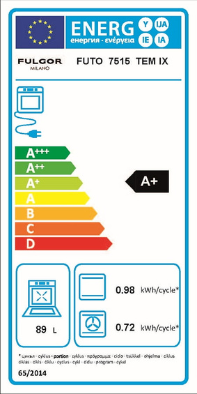 Piekarnik Fulgor Milano FUTO 7515 TEM IX