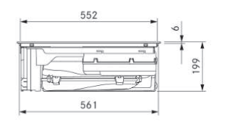 BORA S Pure Rough matowa płyta indukcyjna ze zintegrowanym wyciągiem oparów - powietrze w obiegu zamkniętym PURSU2R