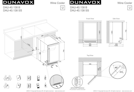 Winiarka Dunavox DAUF-40.138SS