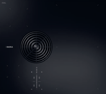 BORA S Pure Rough matowa płyta indukcyjna ze zintegrowanym wyciągiem oparów - powietrze odprowadzane PURSA2R