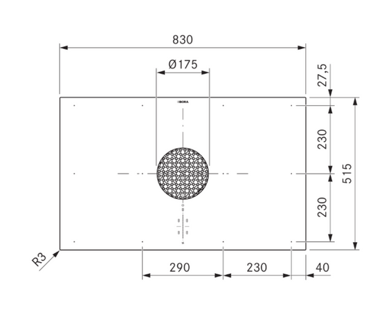 BORA X Pure płyta indukcyjna z wyciągiem - powietrze w obwodzie zamkniętym PUXU2 wysyłka 24h !