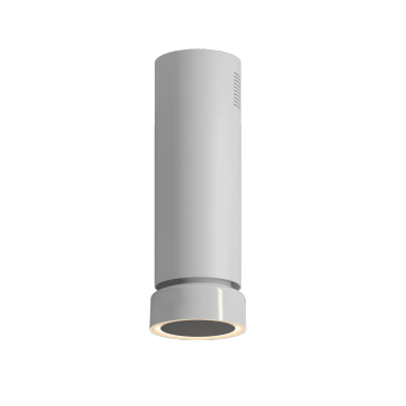 Okap wyspowy Ciarko Design FLUO White/White Gloss pochłaniacz