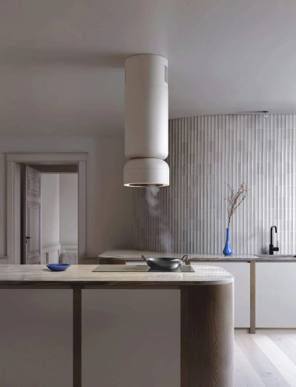 Okap wyspowy Ciarko Design ICON White wyciąg