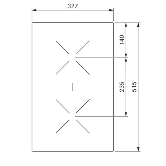 BORA Classic 2.0 CKA2HB Zestaw płyt ceramicznych grzewczych Hyper z polem brytfanny (1x CKASE2, 1x CKCH, 1x CKCB)