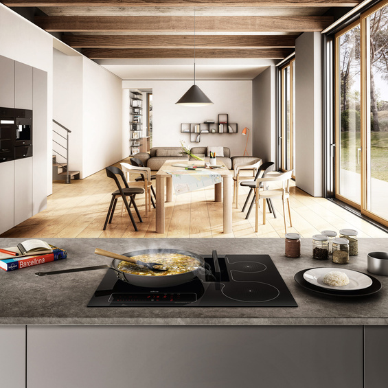 Płyta z okapem Elica NIKOLATESLA FIT 3Z BL/A/60 PRF0184526 czarny