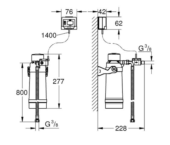 Zestaw z filtrem S Grohe Blue 40438001