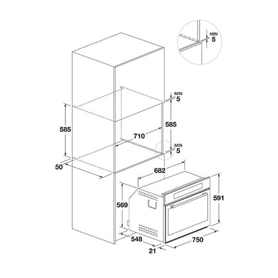 Piekarnik Fulgor FCO 7515 TEM X 75 cm