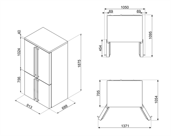 Lodówka wolnostojąca Smeg FQ60CAO6