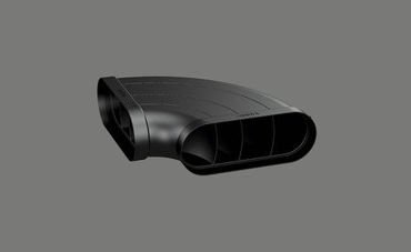 BORA EFBH90/1 Ecotube kształtka wygięta 90° pozioma płaska wraz z materiałem uszczelniającym (1szt.) EAN-Code:4260326375602