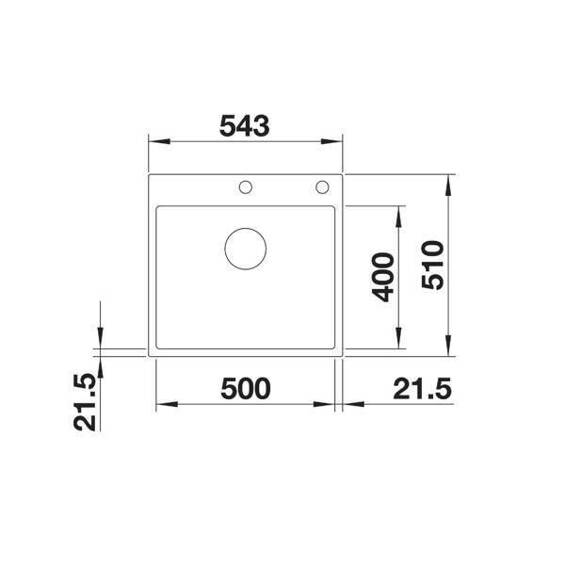 BLANCO SUBLINE 500-IF/A SteelFrame Silgranit antracyt, InFino