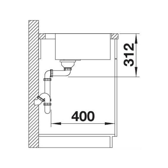 BLANCO SUBLINE 500-IF/A SteelFrame Silgranit antracyt, InFino