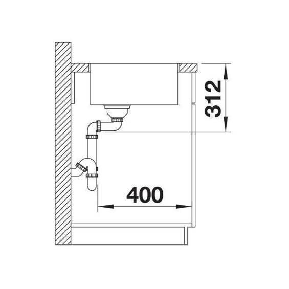 BLANCO SUBLINE 500-IF SteelFrame Silgranit antracyt, InFino