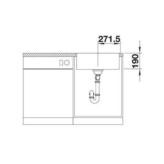 BLANCO SUBLINE 500-IF SteelFrame Silgranit biały, InFino