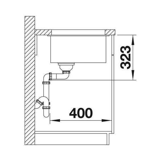 BLANCO SUBLINE 700-U Level Silgranit biały, InFino