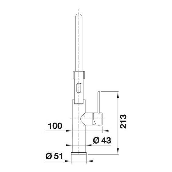 Bateria BLANCO SONEA-S Flexo stal szczotkowana 526616