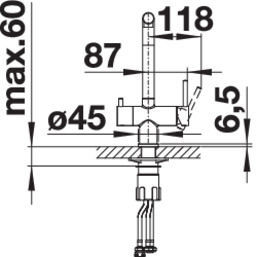 Bateria Blanco FONTAS II 523128 (metaliczny)