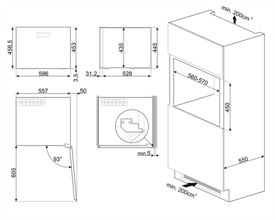 Chłodziarka na wino Smeg CVI121B3