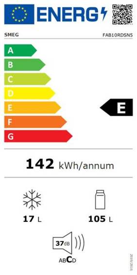 Chłodziarka wolnostojąca Smeg FAB10RDSN5