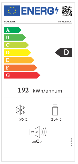 Chłodziarko-zamrażarka Gorenje ONRK619DC NoFrost Plus