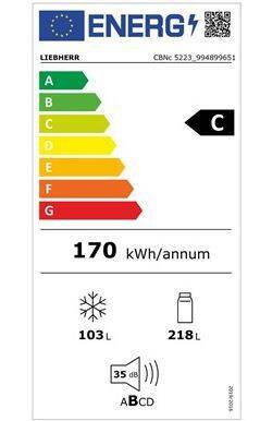 Chłodziarko-zamrażarka Liebherr CBNc 5223 Plus BioFresh NoFrost 10 lat Gwarancji !!!