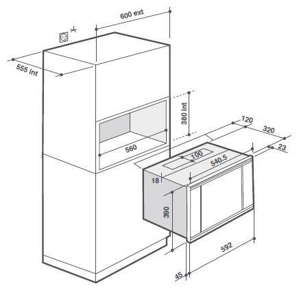 Kuchenka mikrofalowa De Dietrich DME7120X