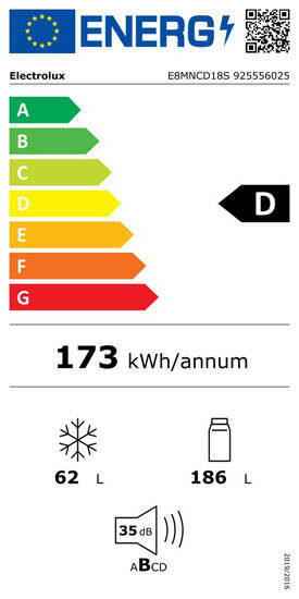 Lodówka do zabudowy Cooling 360° 800 MultiSpace Electrolux E8MNCD18S