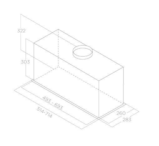 Okap Elica LANE SENSOR IX/A/52 60 cm wyciąg PRF0188199