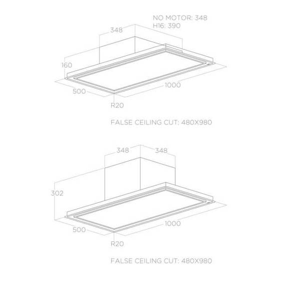 Okap Elica SKYDOME H16 A/100 Biały PRF0147735B wyciąg