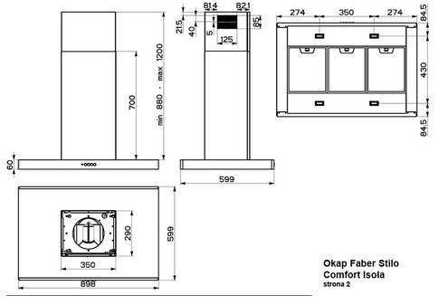 Okap Faber STILO COMFORT ISOLA X 90 325.0618.738