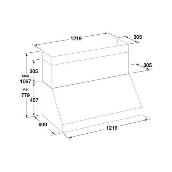 Okap Fulgor Milano FPRHD 482 TC X 91,2 cm