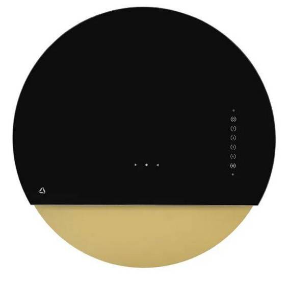 Okap przyścienny Ciarko Design Eclipse Czarny/Złoto 60cm pochłaniacz