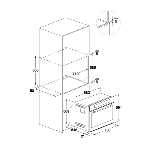 Piekarnik Fulgor Milano FCO 7515 TEM BK