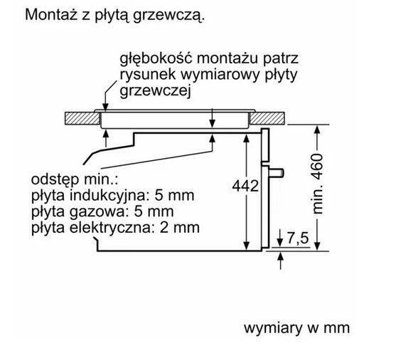 Piekarnik Siemens do zabudowy z mikrofalą CM724G1B1