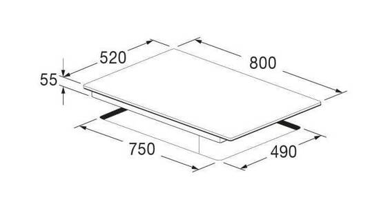 Płyta indukcyjna Fulgor Milano FCH 804 ID TS WH 80 cm