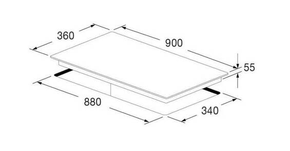 Płyta indukcyjna Fulgor Milano FCHL 904 ID TS WH 90 cm