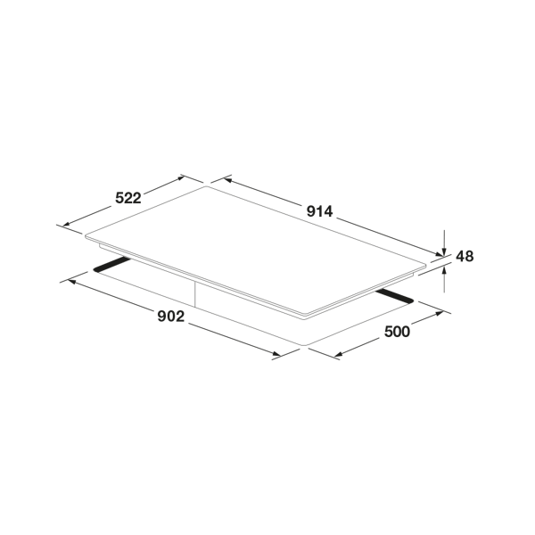 Płyta indukcyjna Fulgor Milano FCLH 9008 ID WT BK