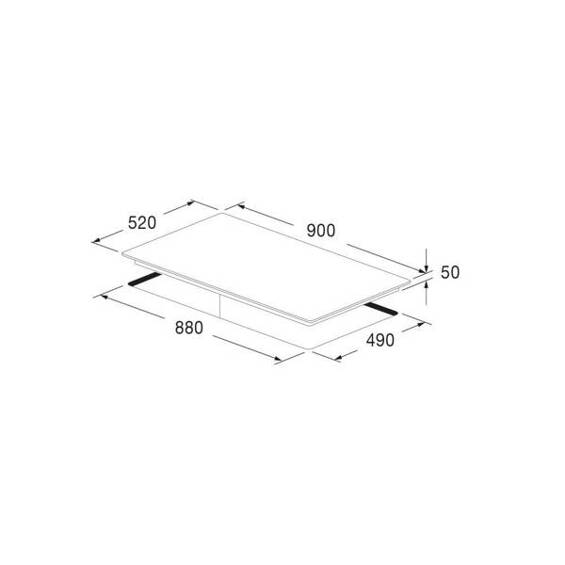 Płyta indukcyjna Fulgor Milano FSH 905 ID WT BK 90 cm