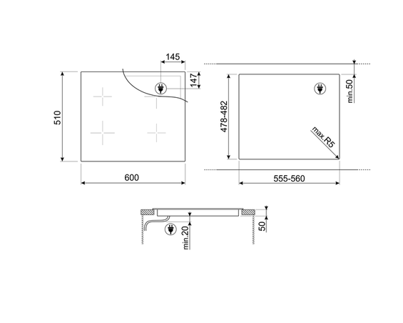 Płyta indukcyjna Smeg SI1M4634D